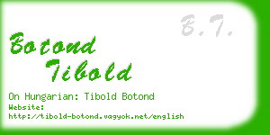 botond tibold business card